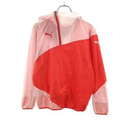 PUMA プーマ ウインドブレーカー S レッド プルオーバー