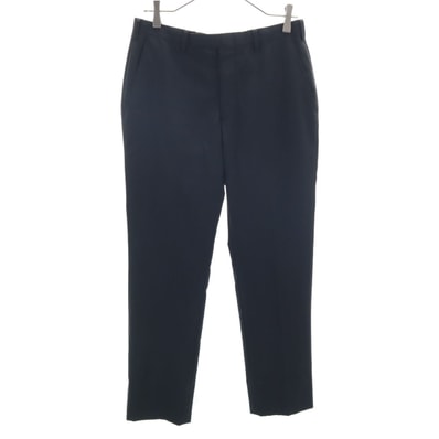 BURBERRY BLACK LABEL バーバリーブラックレーベル 日本製 ストライプ柄 スラックスパンツ 36R ブラック 三陽商会