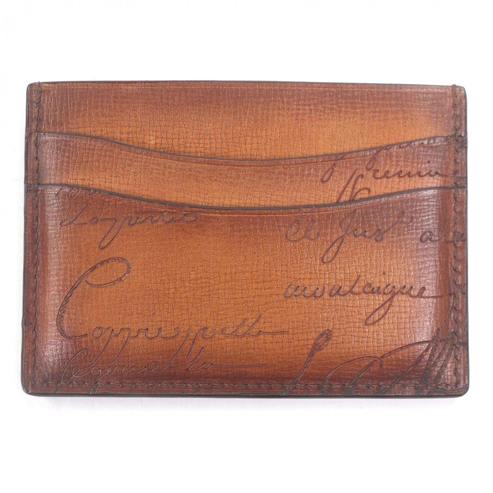 極美品 ベルルッティ カードケース バンブー グラディアント fiamma