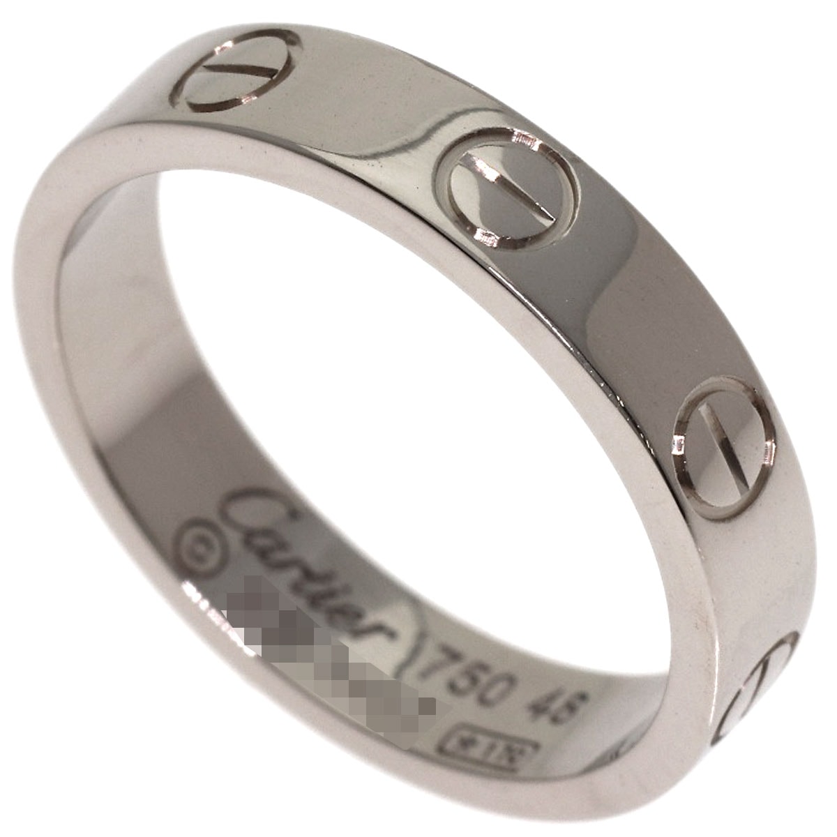 CARTIER カルティエ ミニラブリング #48 リング・指輪 K18WG レディース [中古]