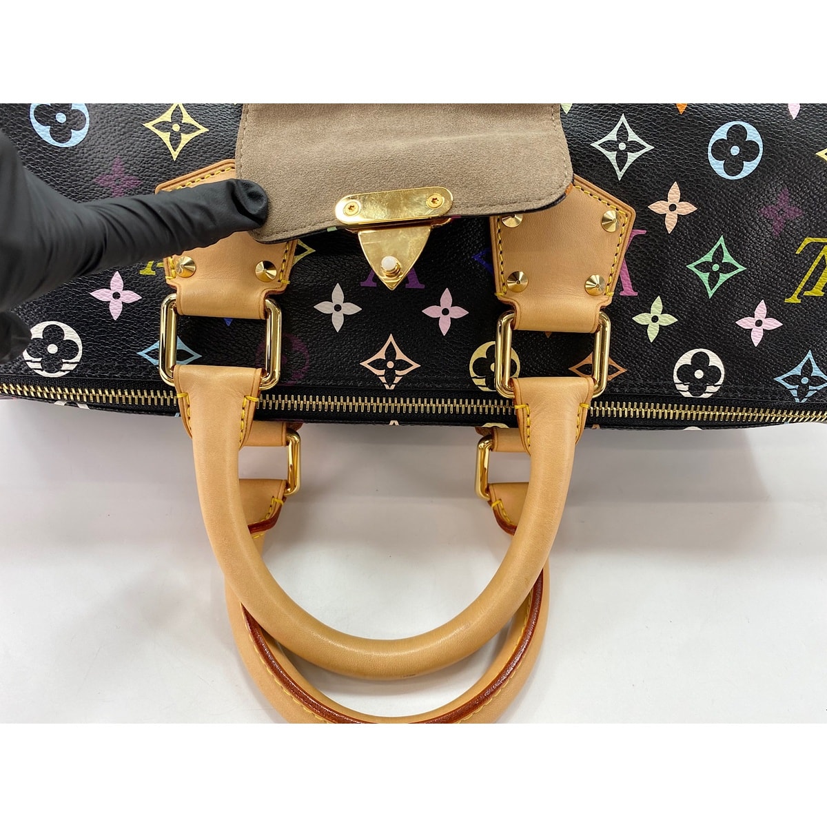 C (やや傷や汚れあり)】ヴィトン LV モノグラム・マルチカラー ×村上隆