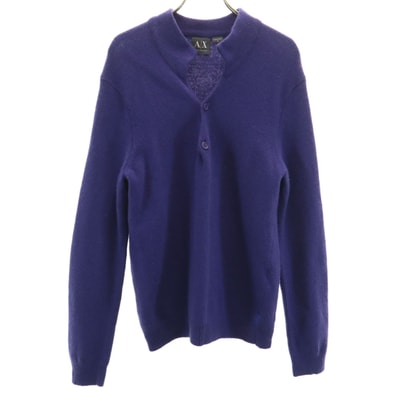 ARMANI EXCHANGE アルマーニエクスチェンジ 長袖 ニット M パープル系