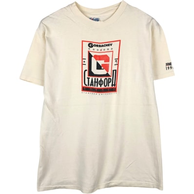 古着 90年代 ヘインズ Hanes BEEFY-T 青タグ カレッジTシャツ USA製 メンズL相当 ヴィンテージ/eaa654004
