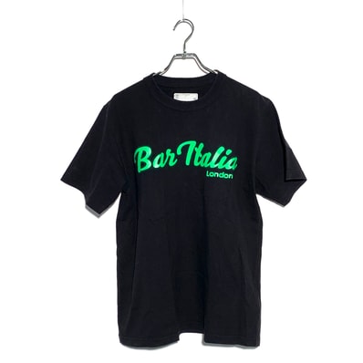 sacai Bar ITALIA Cotton Print T-Shirt Black