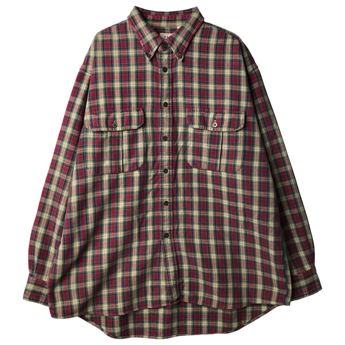 古着 90年代 ギャップ GAP オールドギャップ 長袖 ボタンダウン フランネルチェックシャツ メンズL相当 ヴィンテージ/eaa591495