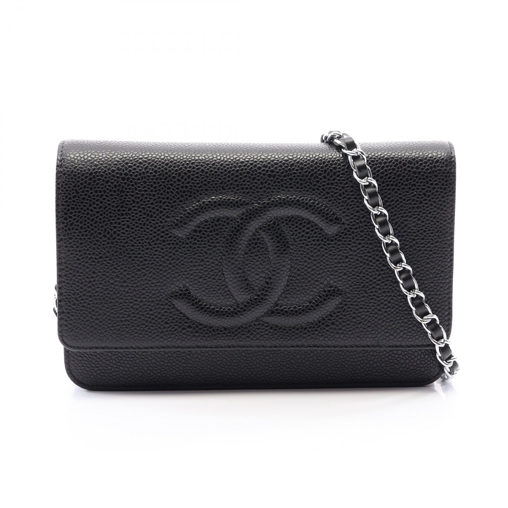シャネル CHANEL ココマーク ショルダーバッグ バッグ カーフ(牛革) レディース ブラック系 【中古】