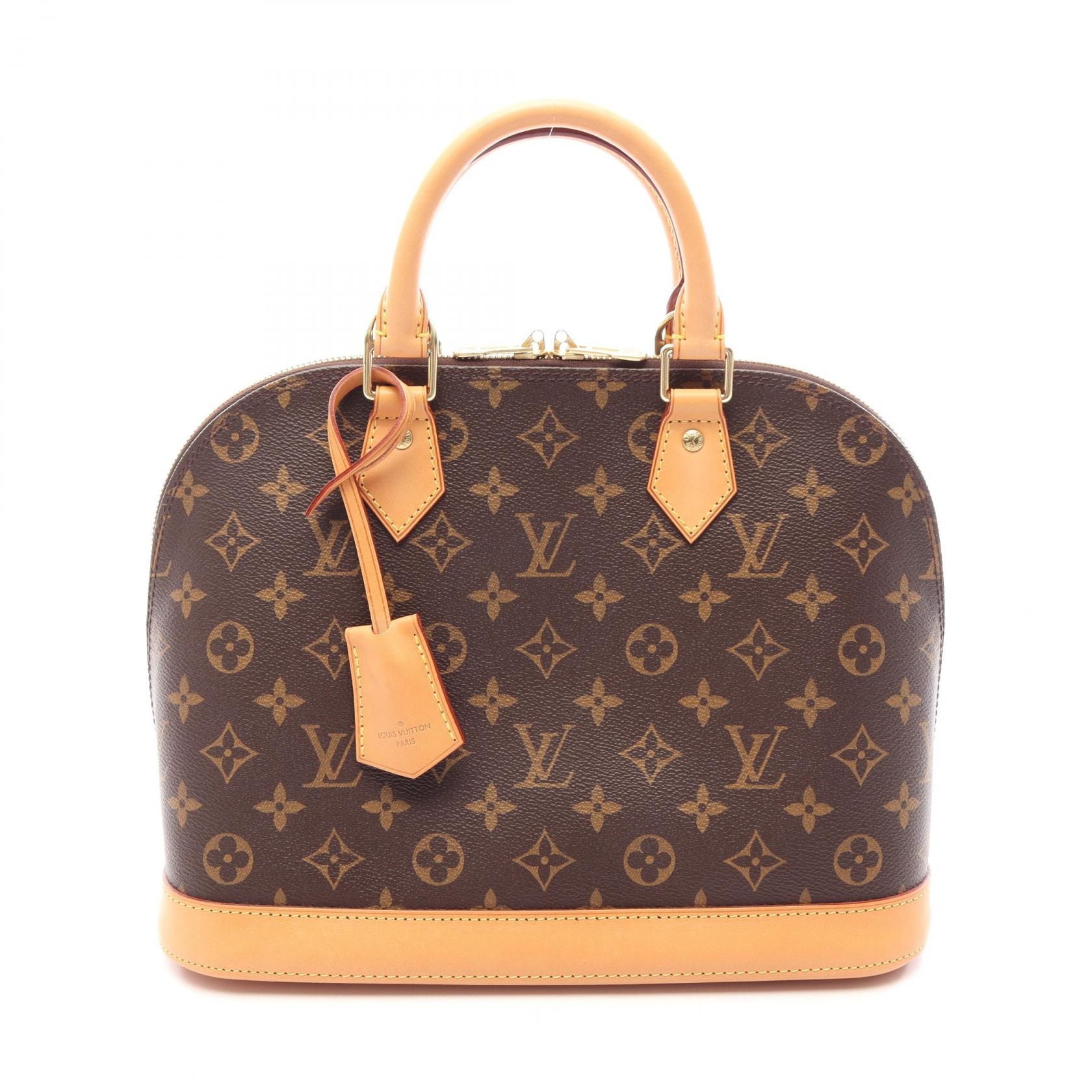ルイ・ヴィトン LOUIS VUITTON アルマ モノグラム ハンドバッグ バッグ PVCコーティングキャンバス レザー レディース ブラウン系 M53151 【中古】