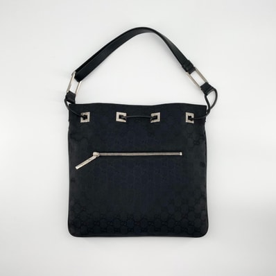 GUCCI(グッチ) GGキャンバス ワンショルダー 001/4021 ショルダーバッグ ブラック