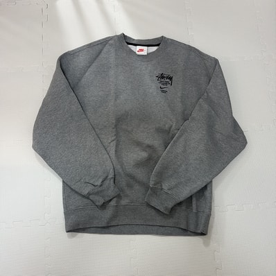 Nike x Stussy International Crewneck Sweatshirt (US Size) "Grey" DC4198-050