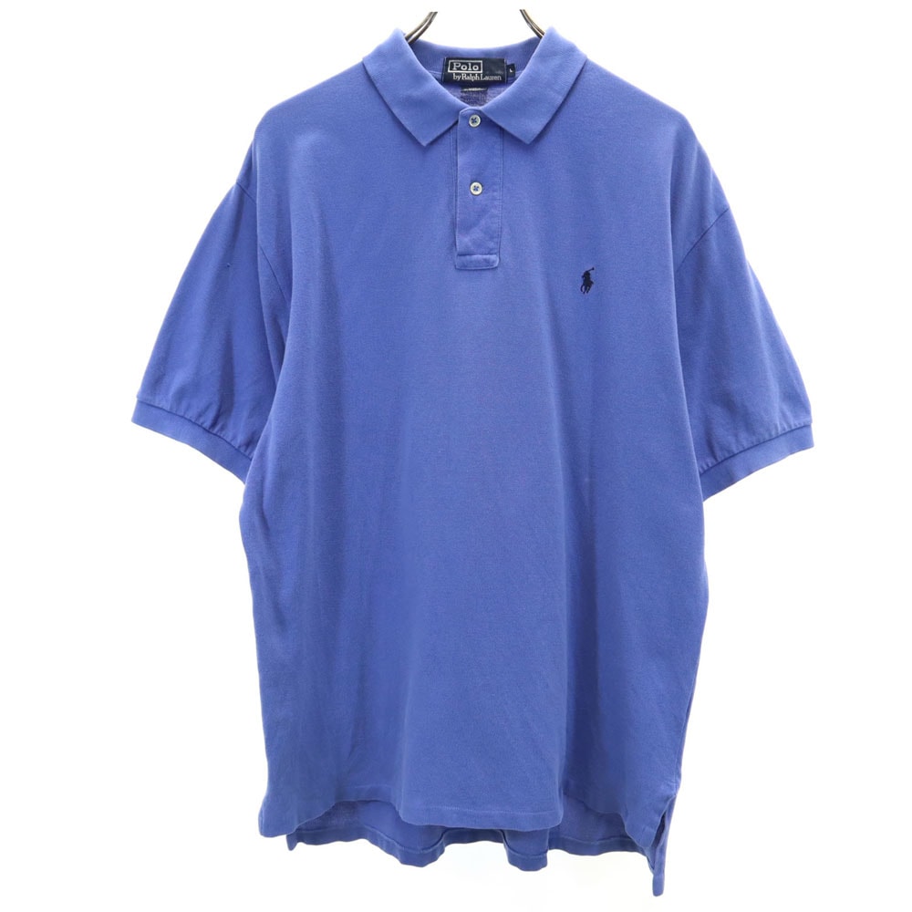 Polo by Ralph Lauren ポロバイラルフローレン 半袖 ポロシャツ L パープル系 鹿の子