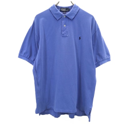Polo by Ralph Lauren ポロバイラルフローレン 半袖 ポロシャツ L パープル系 鹿の子