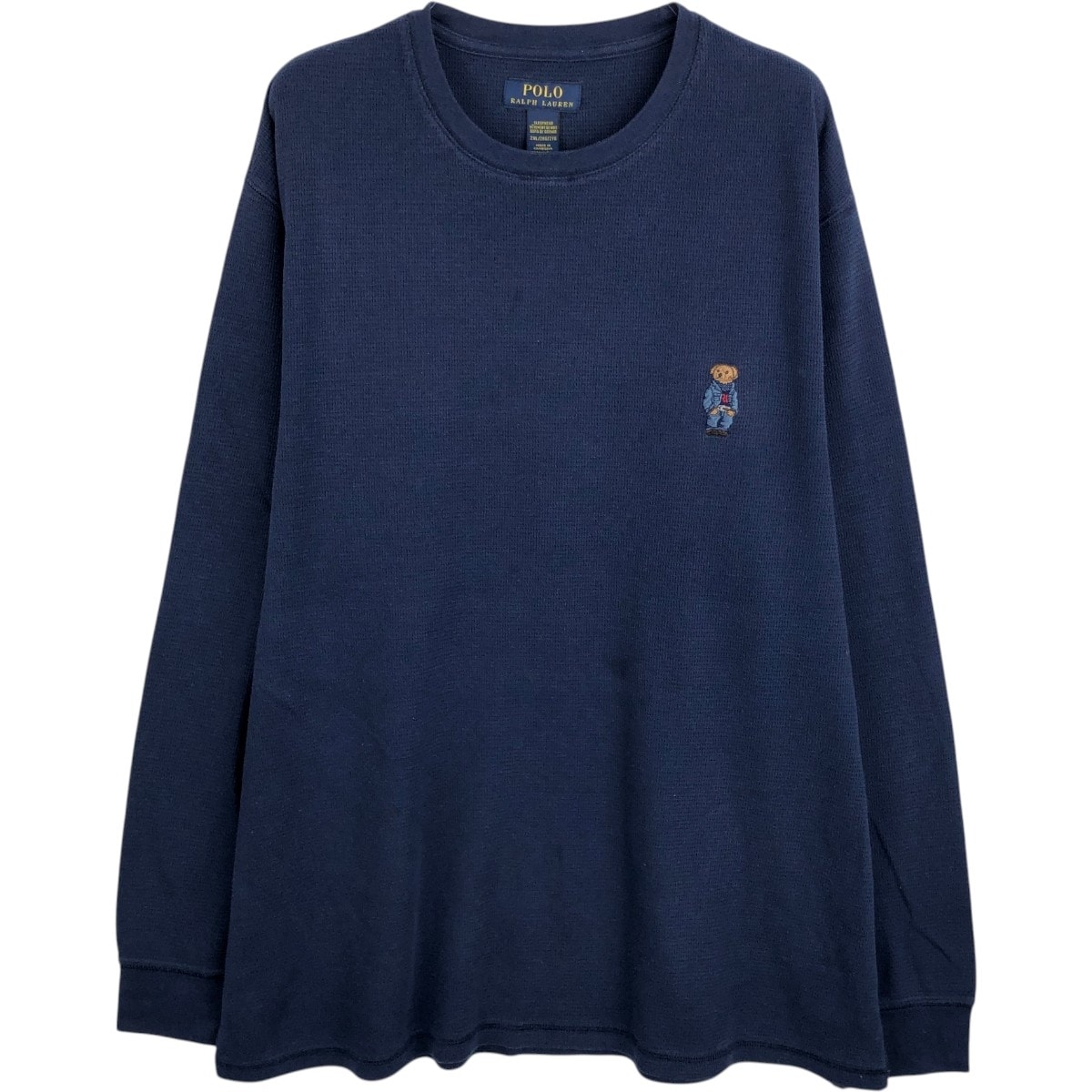 古着 ラルフローレン Ralph Lauren POLO RALPH LAUREN SLEEPWEAR ポロベア サーマルロンT ハニカム メンズXXL相当/eaa662195