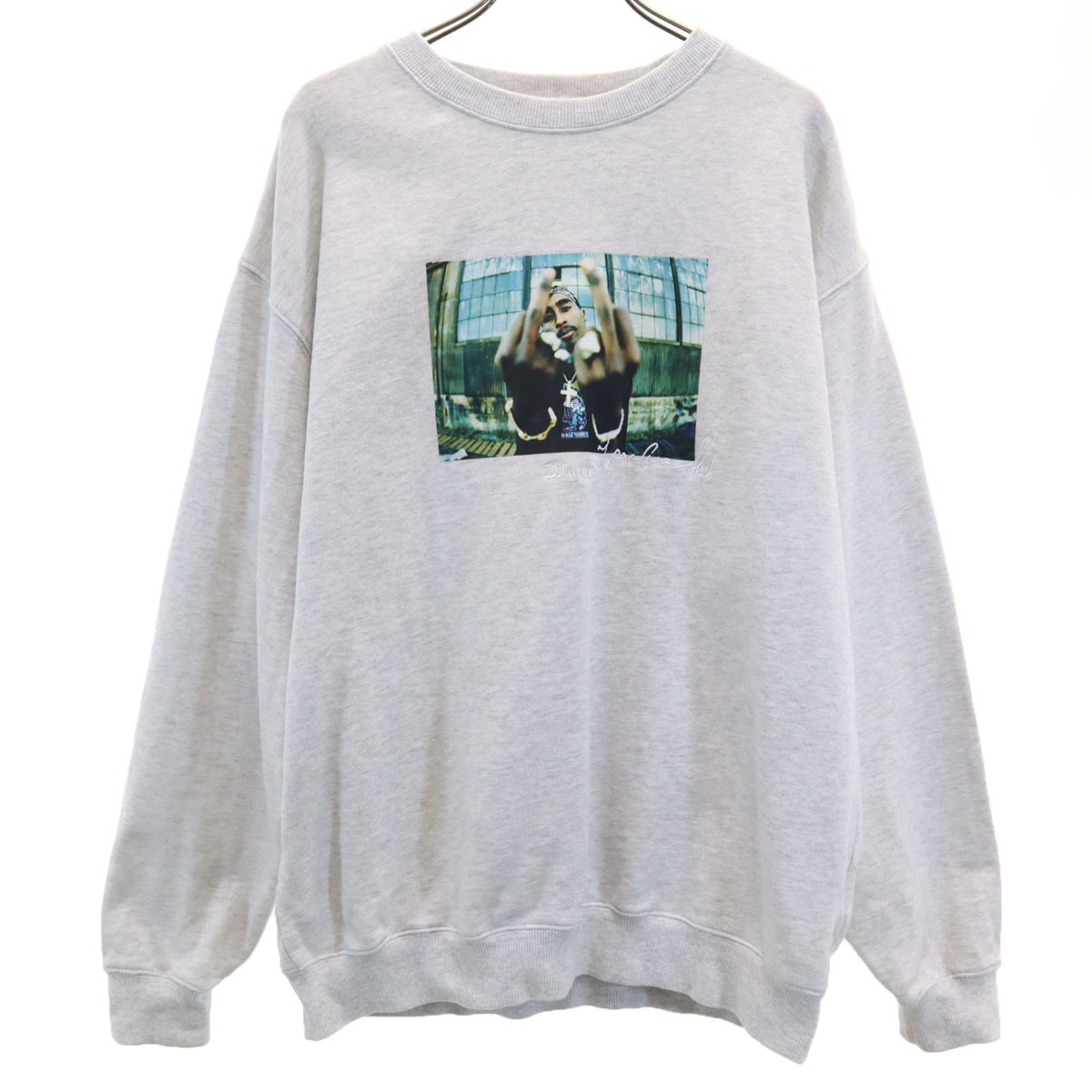 XLARGE エクストララージ 2PAC 長袖 トレーナー M ライトグレー