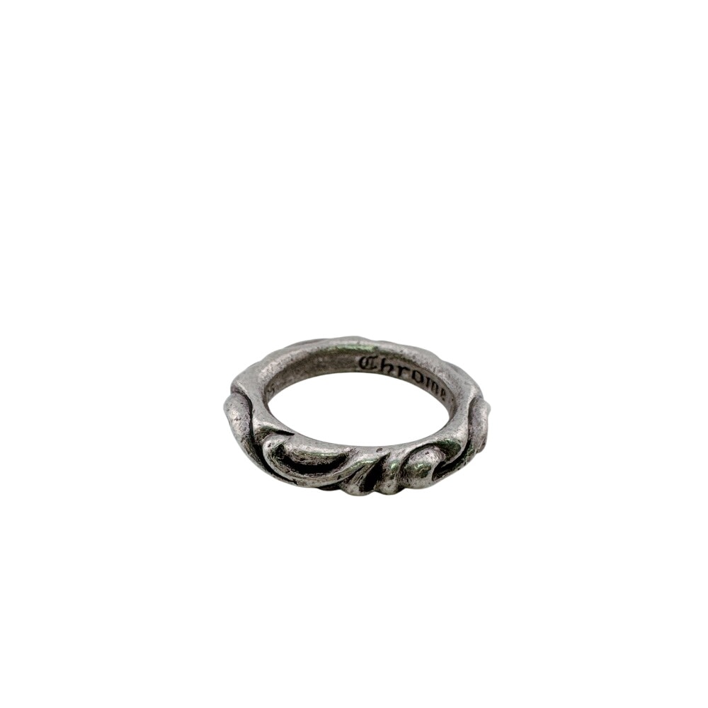 クロムハーツ CHROME HEARTS リング・指輪 スクロールバンド シルバー