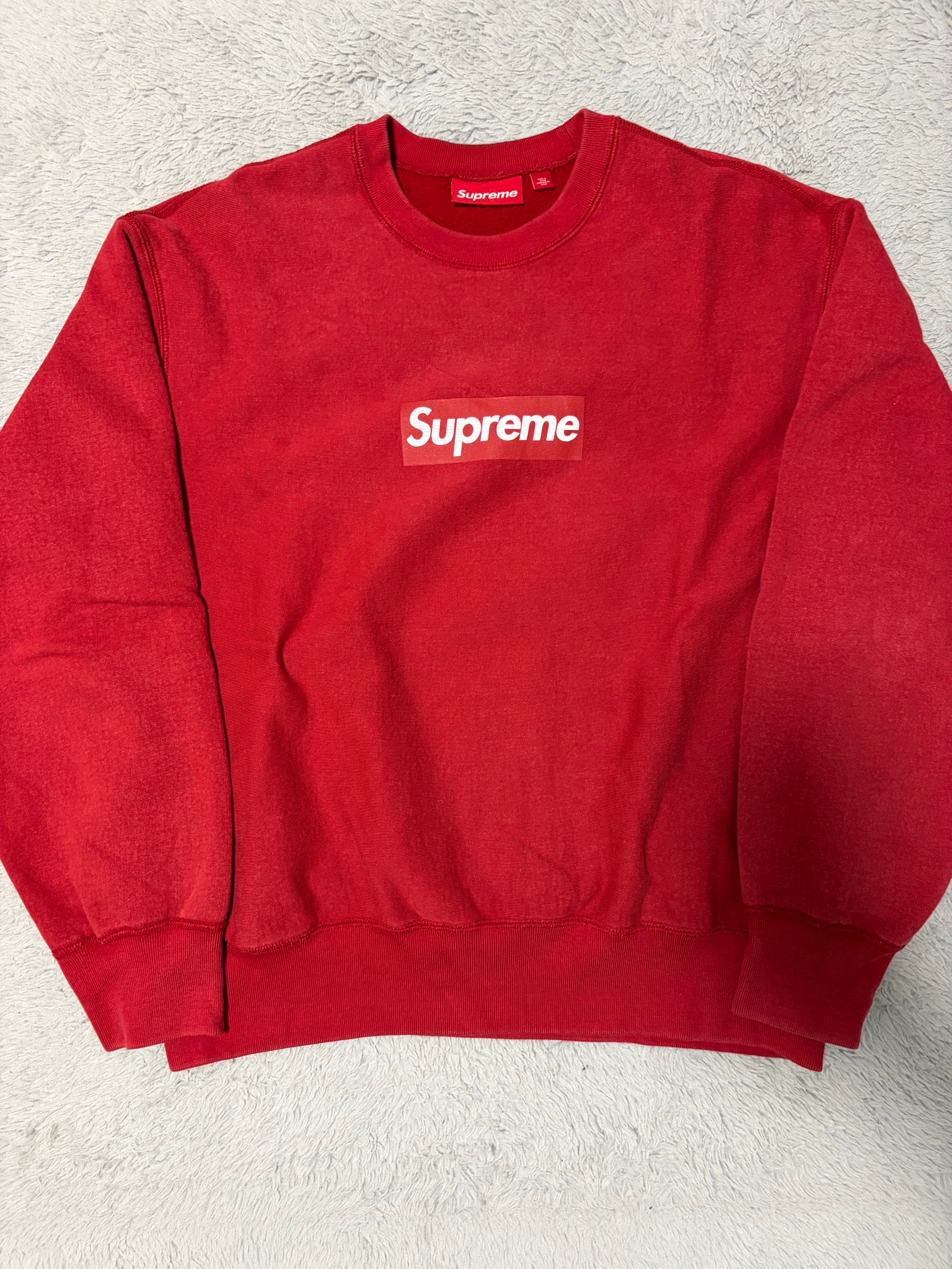 Supreme Washed Box Logo Crewneck 
