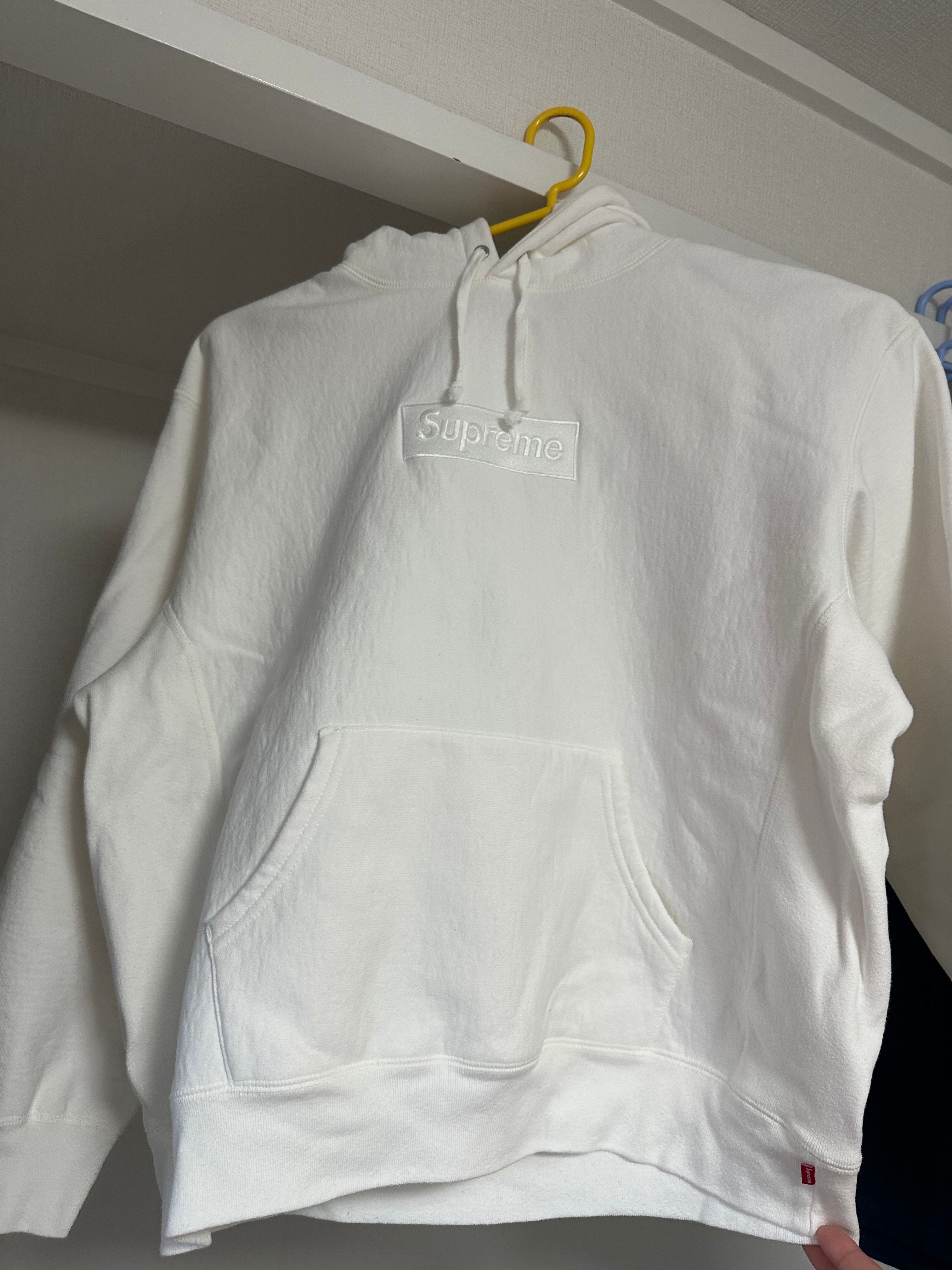 Supreme Box Logo Hooded Sweatshirt "White" (23FW)