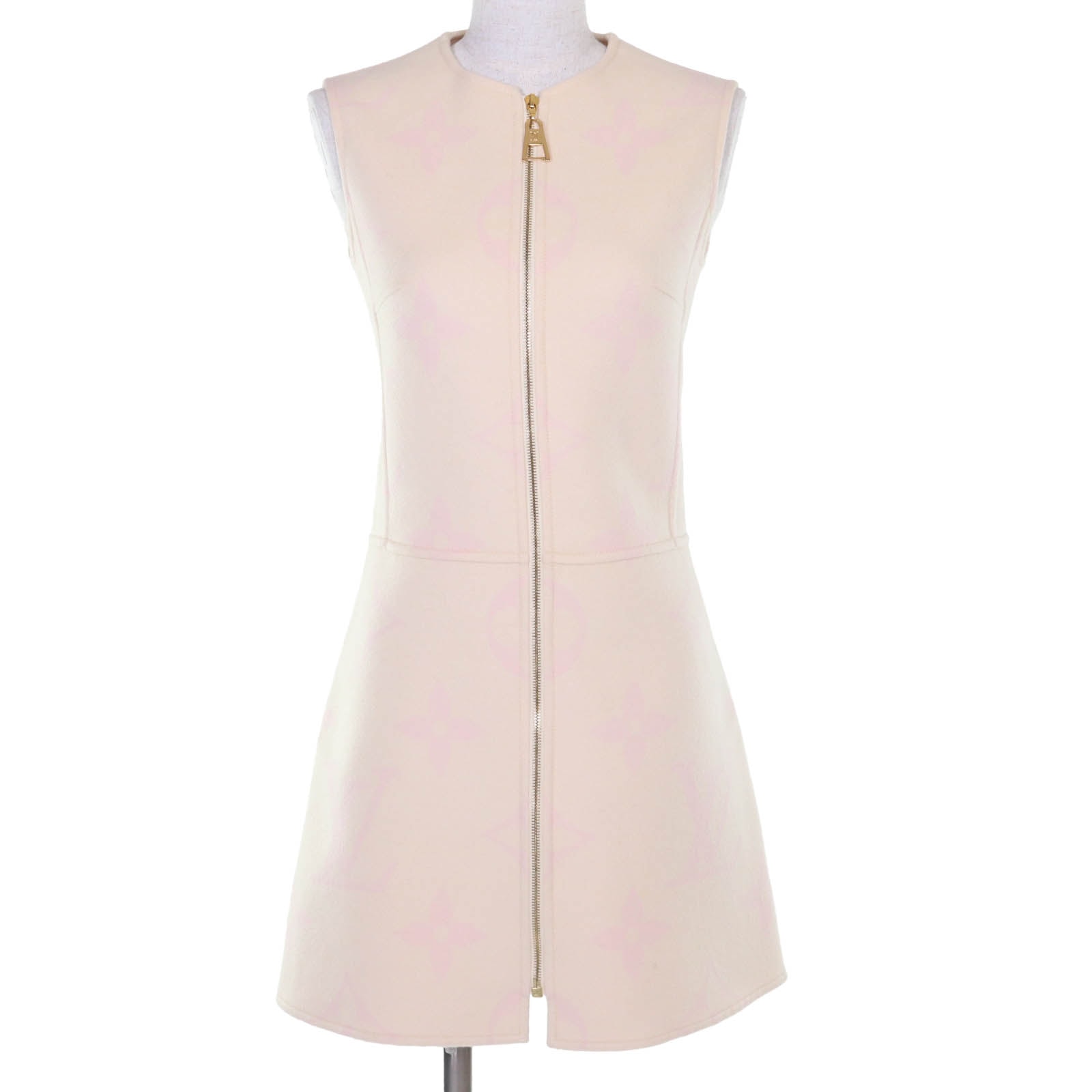 極美品 ルイヴィトン ワンピース アイボリー系 レディース 34 FIDS06