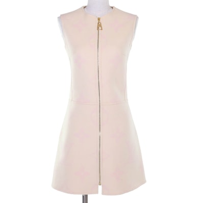 極美品 ルイヴィトン ワンピース アイボリー系 レディース 34 FIDS06