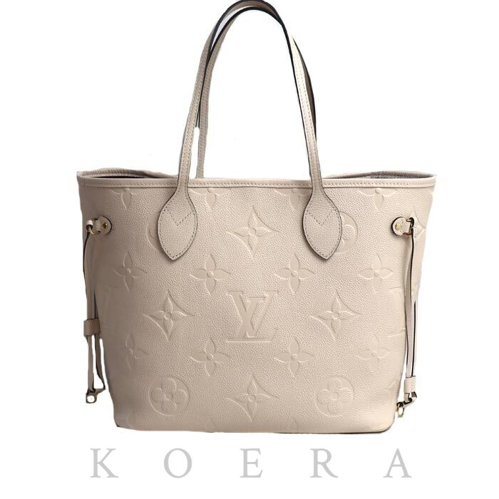 LOUIS VUITTON ルイ・ヴィトン ネヴァーフルMM トートバッグ モノグラム・アンプラント クレーム M46676 IC レディース【中古】【美品】
