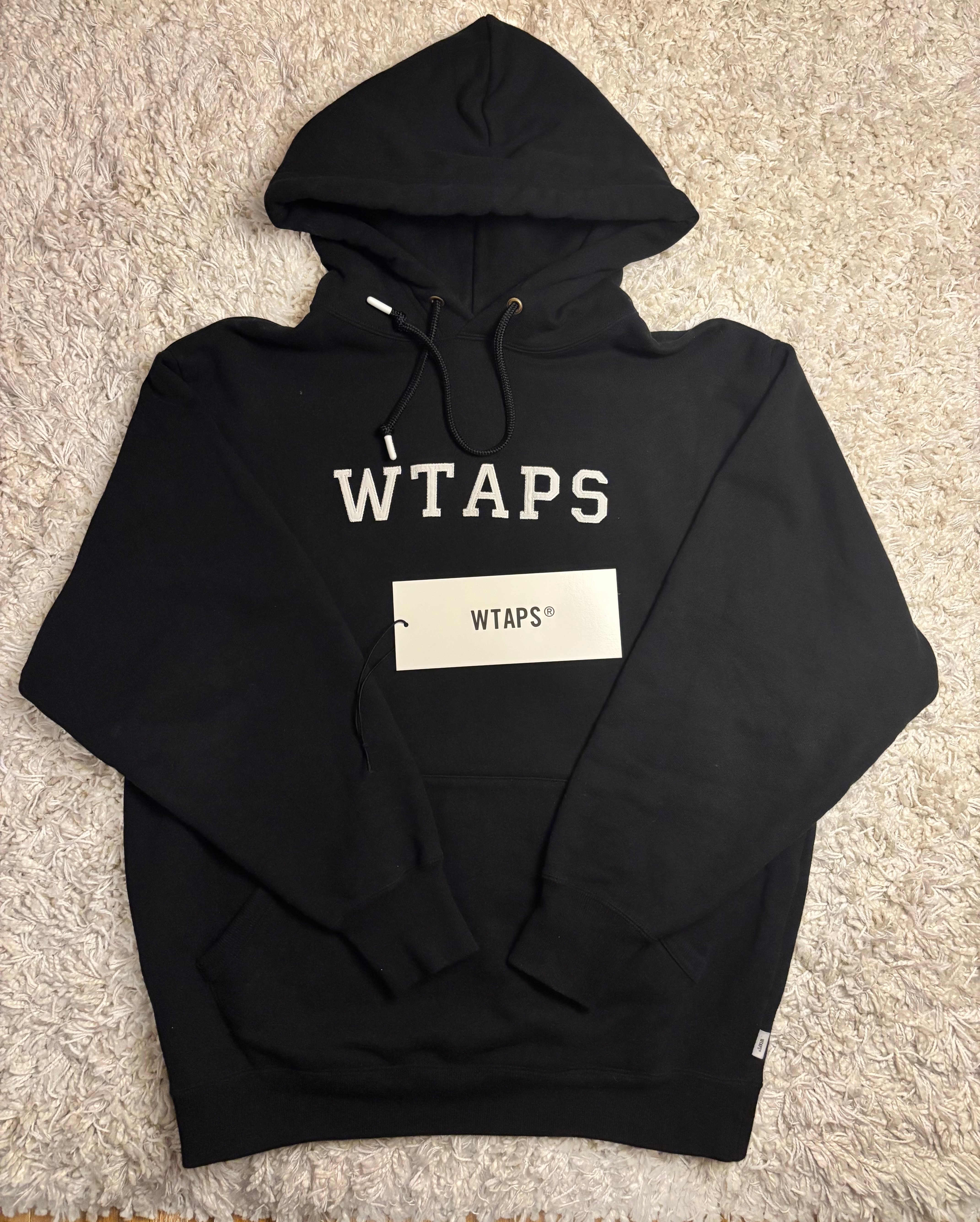 Wtaps Academy / Hoody / Cotton. College "Black"