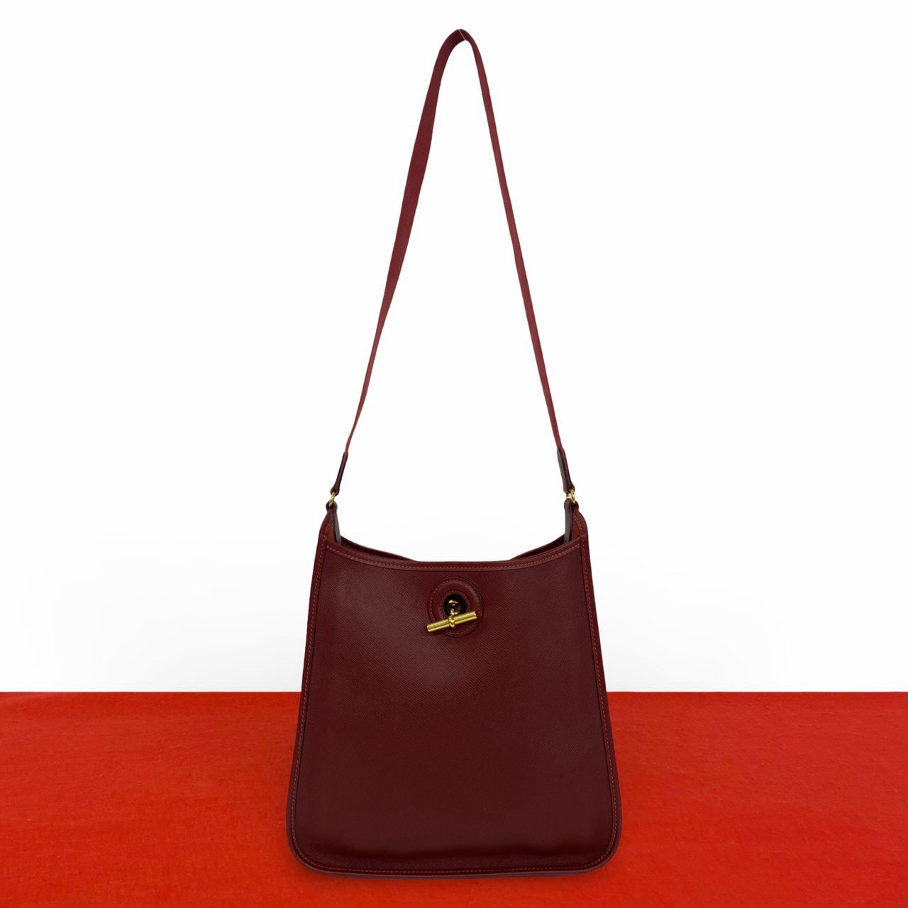 HERMES エルメス ヴェスパ クシュベル ショルダーバッグ レッド
 185-1