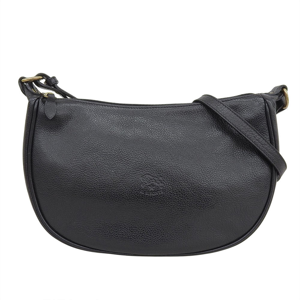 A (未使用に近い)】イルビゾンテ 美品 レザー ハーフムーン ショルダー