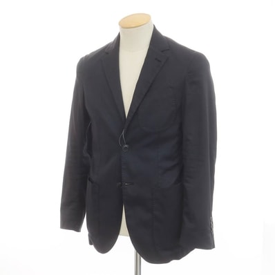 【中古】シーピーカンパニー C.P.Company コットンナイロンポリウレタン 2B カジュアルジャケット ブラックネイビー【サイズ44】【メンズ】