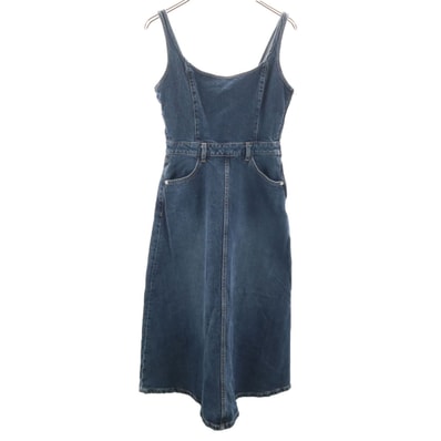 ZARA ザラ デニム キャミワンピース S インディゴブルー