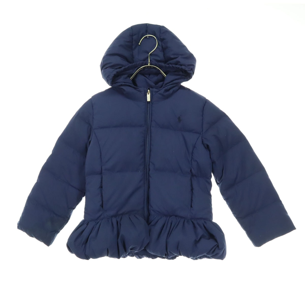 RALPH LAUREN ラルフローレン ワンポイントロゴ 長袖 ダウンジャケット 120 ネイビー