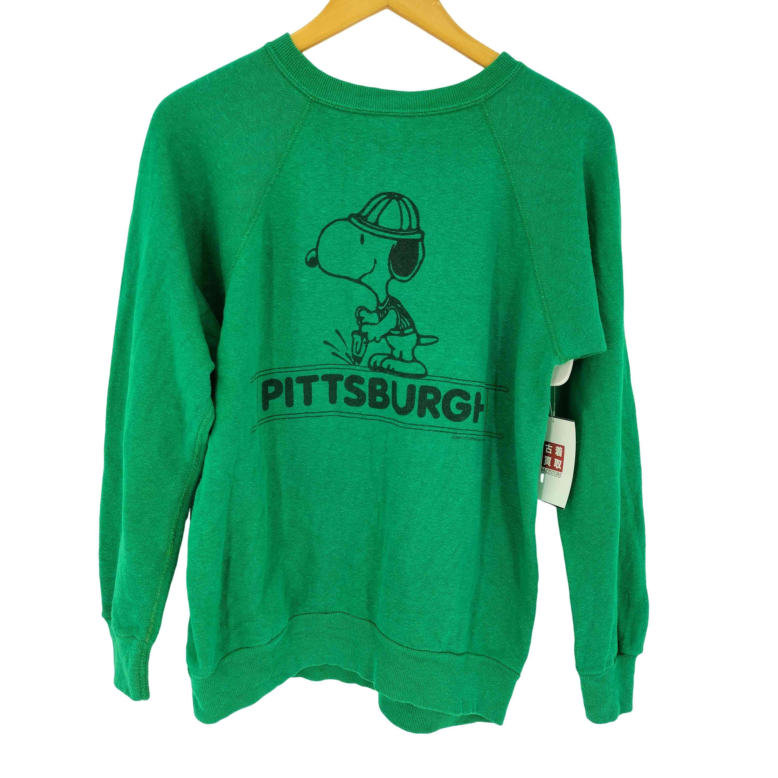 D (傷や汚れあり)】70-80s USA製 小文字タグ PITTSBURGH キャラクター 