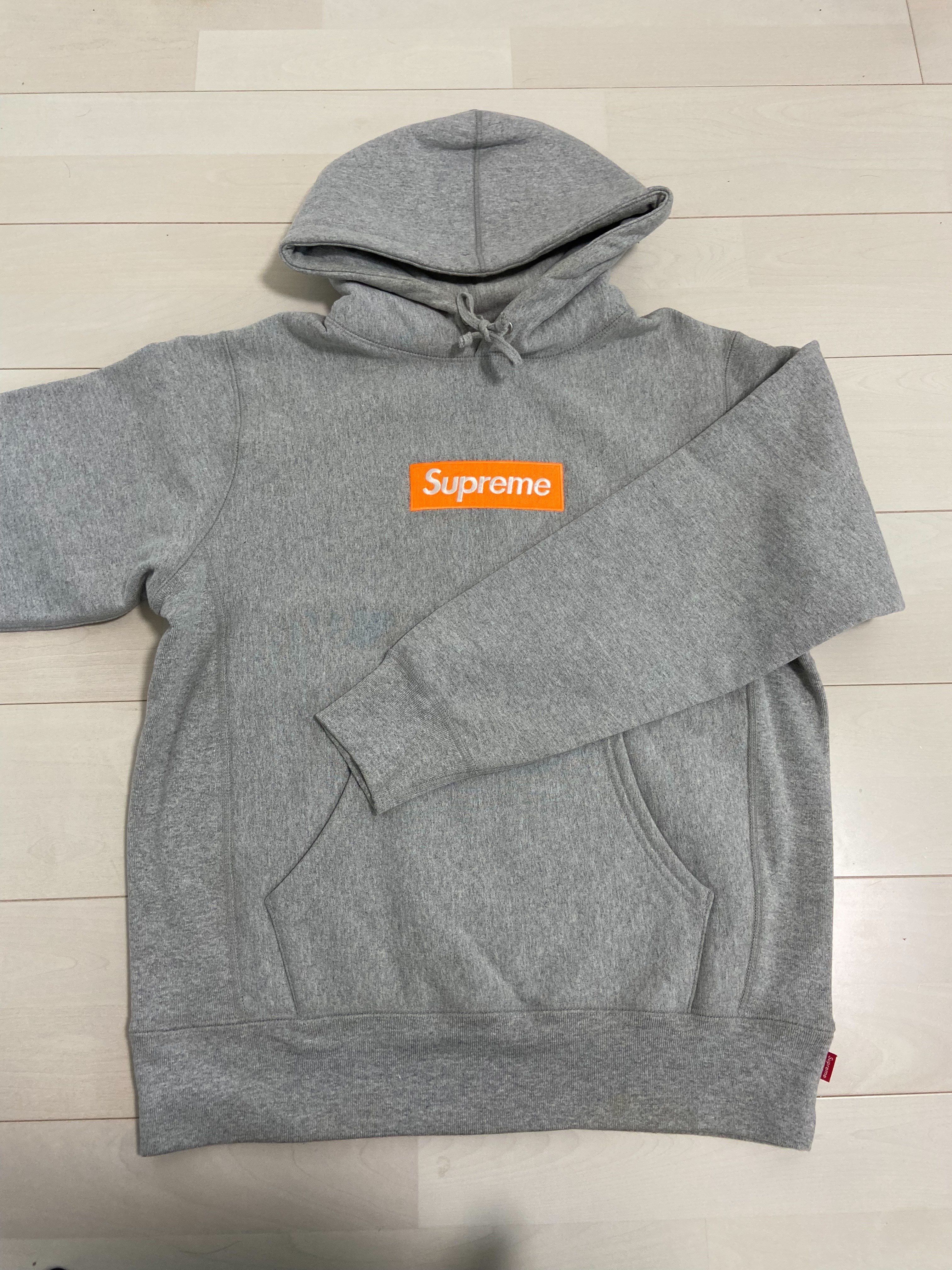 Supreme Bandana Box Logo Hooded Sweatshirt "Grey"