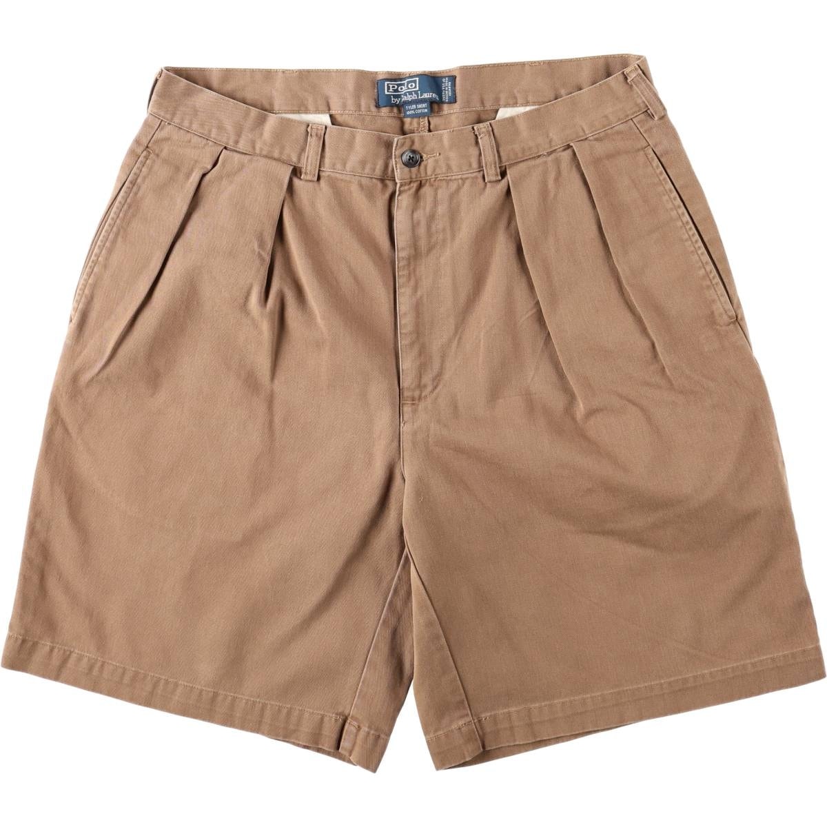 古着 ラルフローレン Ralph Lauren POLO by Ralph Lauren TYLER SHORT ツータック チノショーツ ショートパンツ メンズw34相当/eaa669459