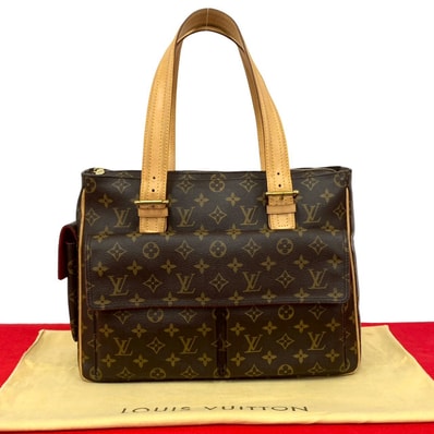 LOUIS VUITTON ルイヴィトン ミュルティプリ シテ モノグラム レザー PVC トートバッグ ブラウン
28561