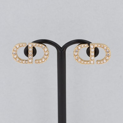 【値下げ】Dior ディオール Petit CD ミニ スタッド ピアス ピアス E3045WOMCY_D03S メタル ゴールド レディース【中古】