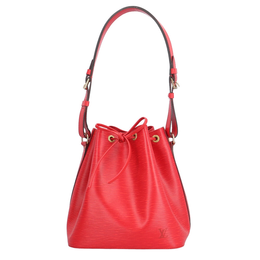 ルイヴィトン プチノエ エピ ショルダーバッグ エピレザー M44107 レッド レディース LOUIS VUITTON  中古