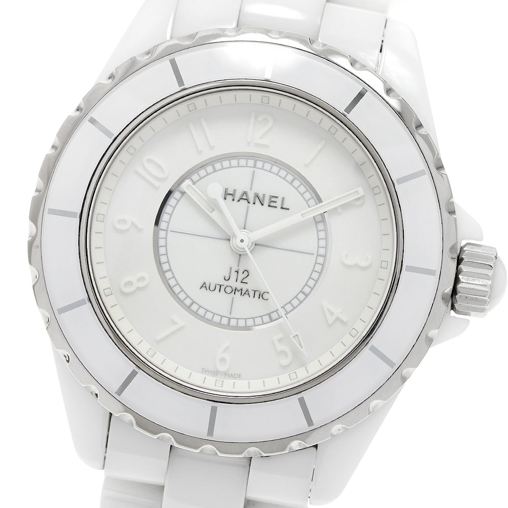 ☆良品  シャネル J12 ホワイトファントム  H3443 メンズ 【中古】
