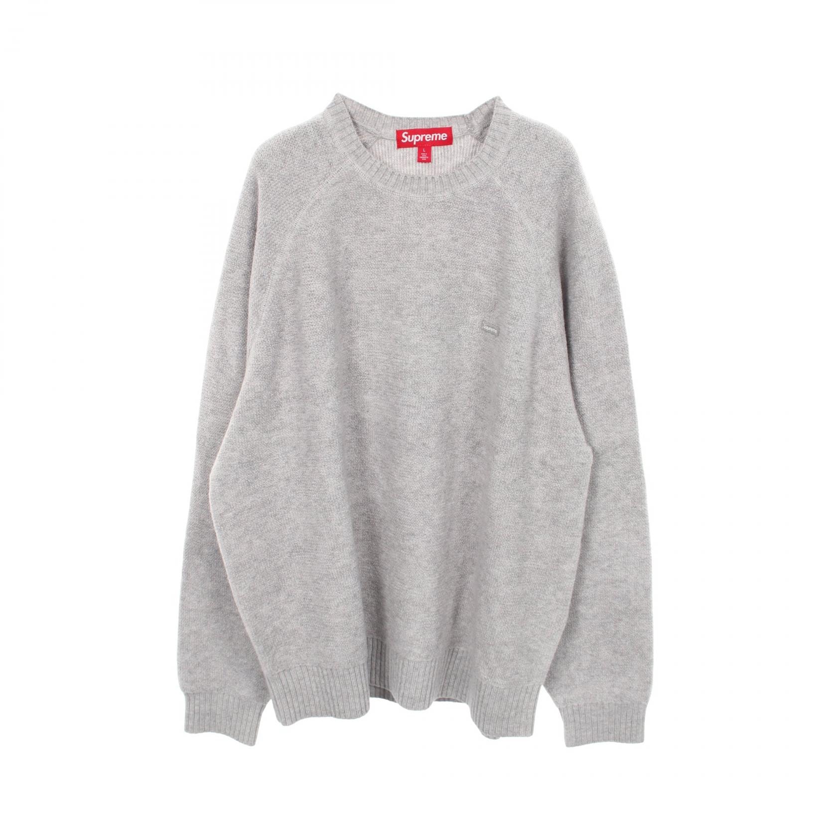 シュプリーム Supreme terry small box sweater 24AW ニット ライトグレー ニット 衣料品 トップス ウール メンズ グレー系 【中古】