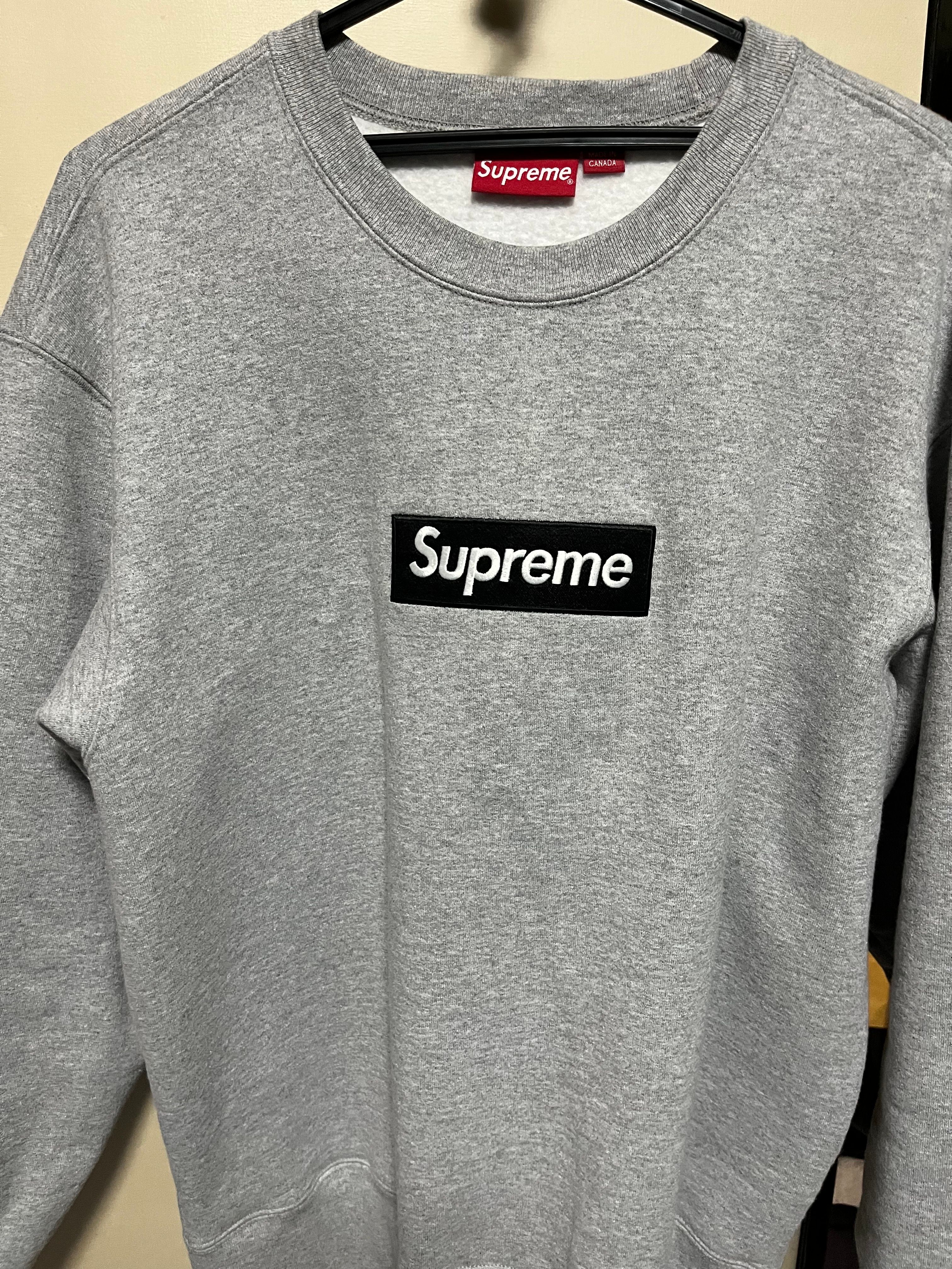 Supreme Box Logo Crewneck "Heather Grey" (22FW)