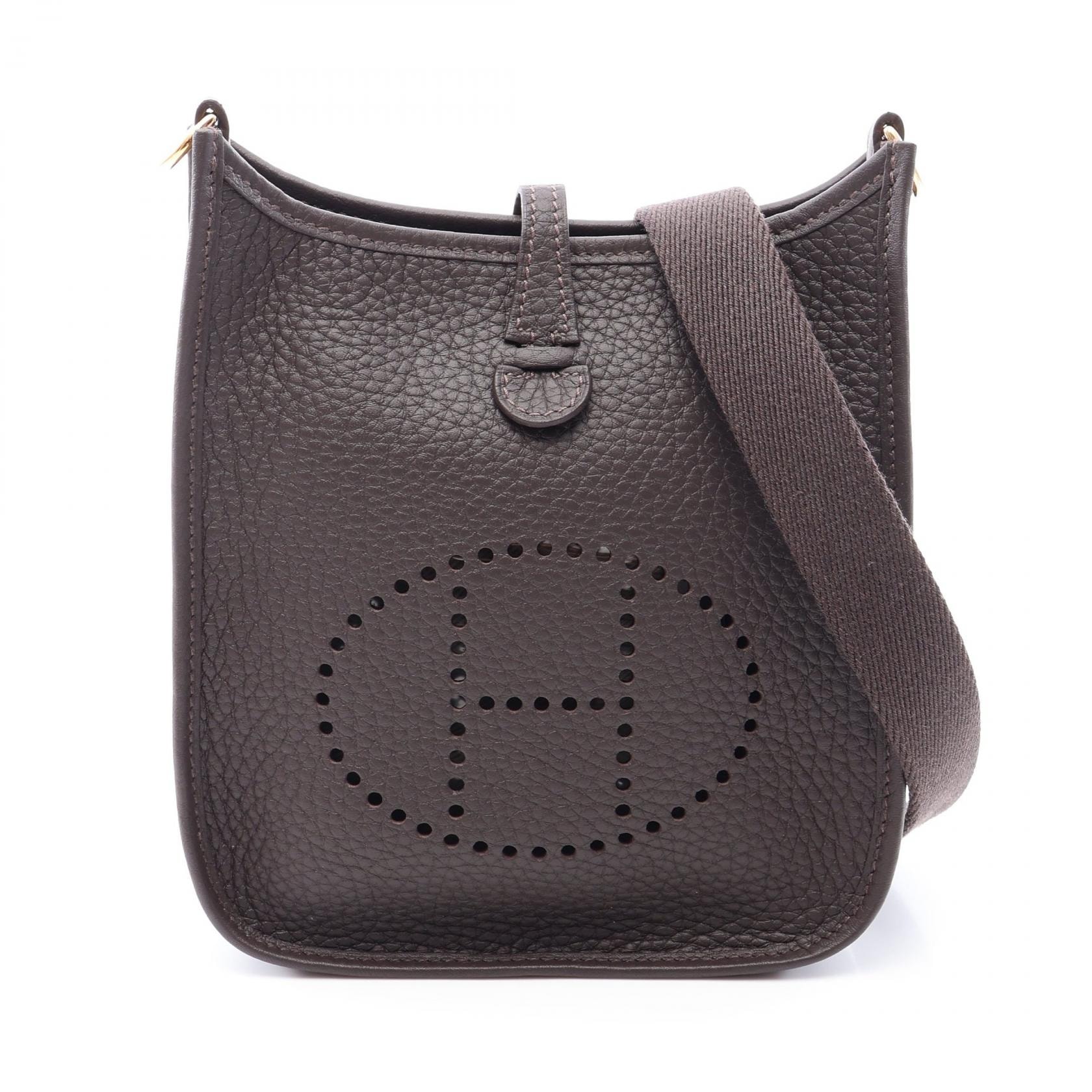 エルメス HERMES エヴリンTPM アマゾン ショルダーバッグ バッグ レザー トリヨンクレマンス トリヨンクレマンス レディース ブラウン系 【中古】