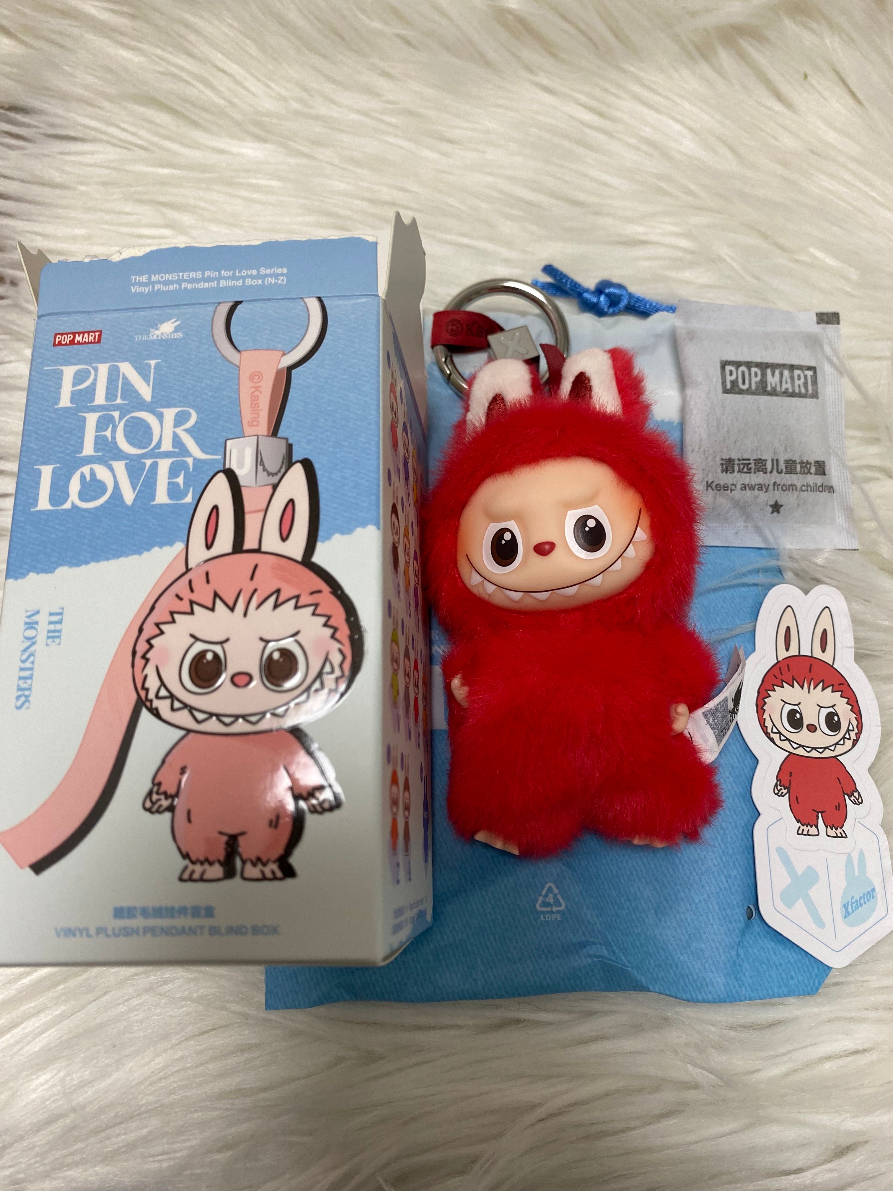 POP MART THE MONSTERS (LABUBU) Pin for Love Series-Vinyl Plush Pendant (N-Z) X