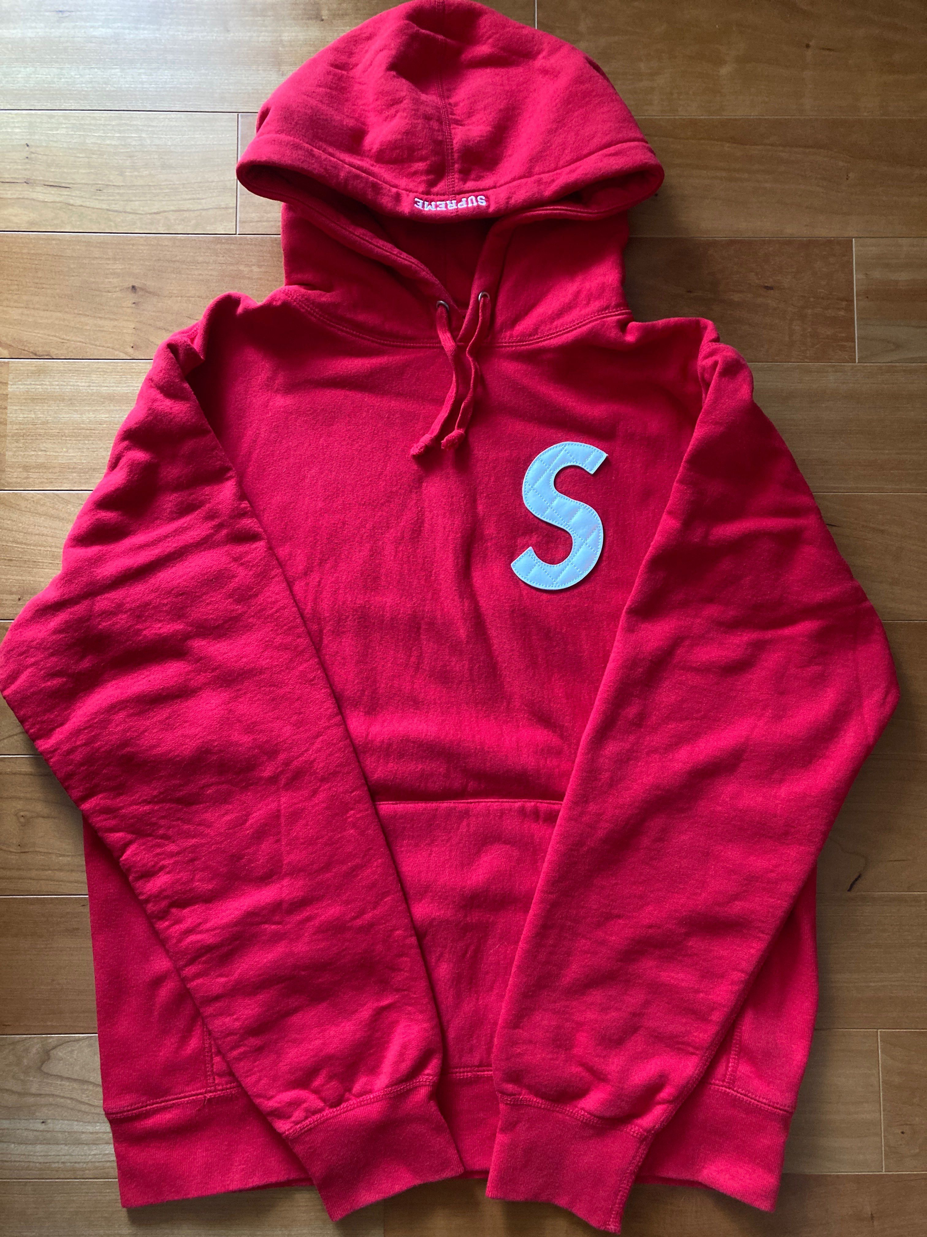 Supreme S Logo Hooded Sweatshirt "Red" (20SS)