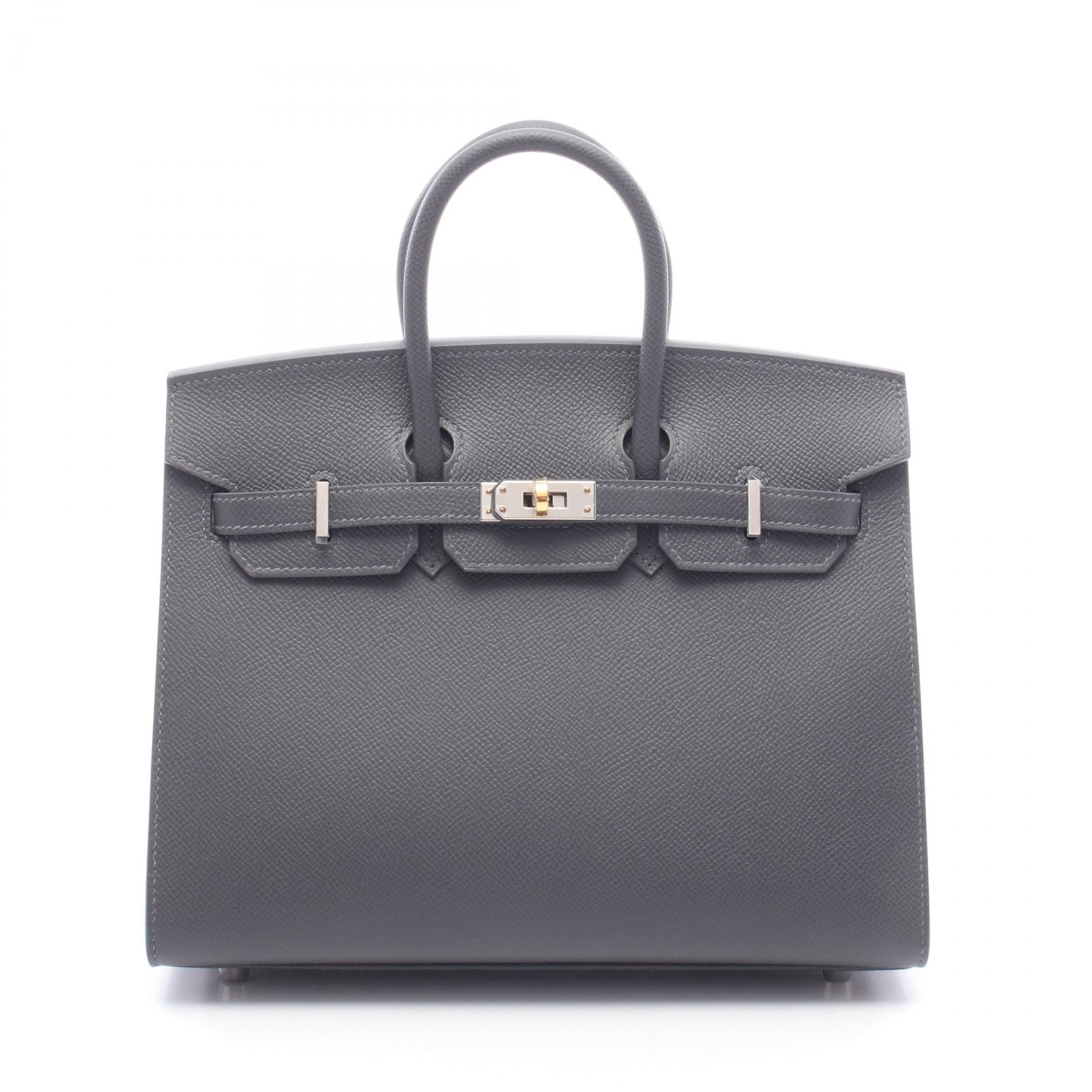 エルメス HERMES バーキン25 セリエ ハンドバッグ バッグ レザー カーフ(牛革) ヴォーエプソン ヴォーエプソン アルドワーズ K刻印(2025年製造) レディース グレー系 【中古】