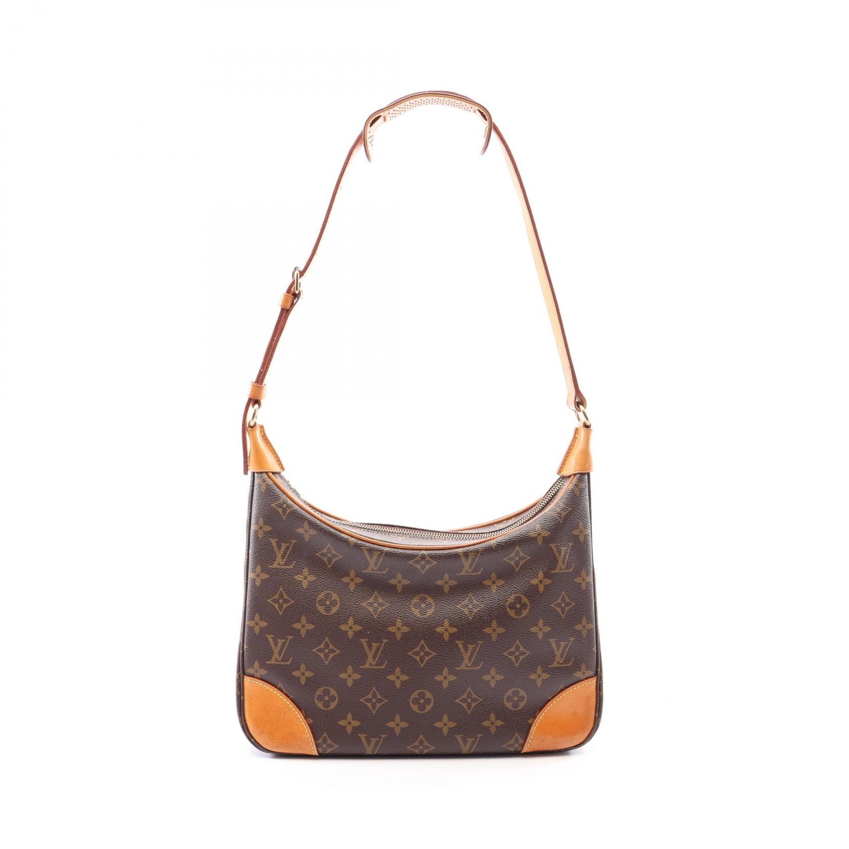 ルイ・ヴィトン LOUIS VUITTON ブローニュPM モノグラム ショルダーバッグ バッグ PVCコーティングキャンバス レザー レディース ブラウン系 M51265 【中古】