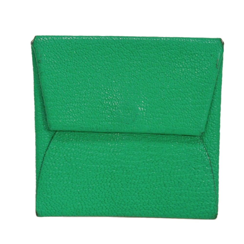 HERMES エルメス バスティア ヴェルソ シェブルミゾル ゴート グリーン ブルーブリュム ペール 小銭入れ 財布 シェーブル ミント コインケース