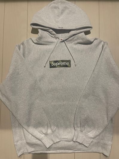 Supreme Box Logo Hooded Sweatshirt "Ash Grey" (23FW)