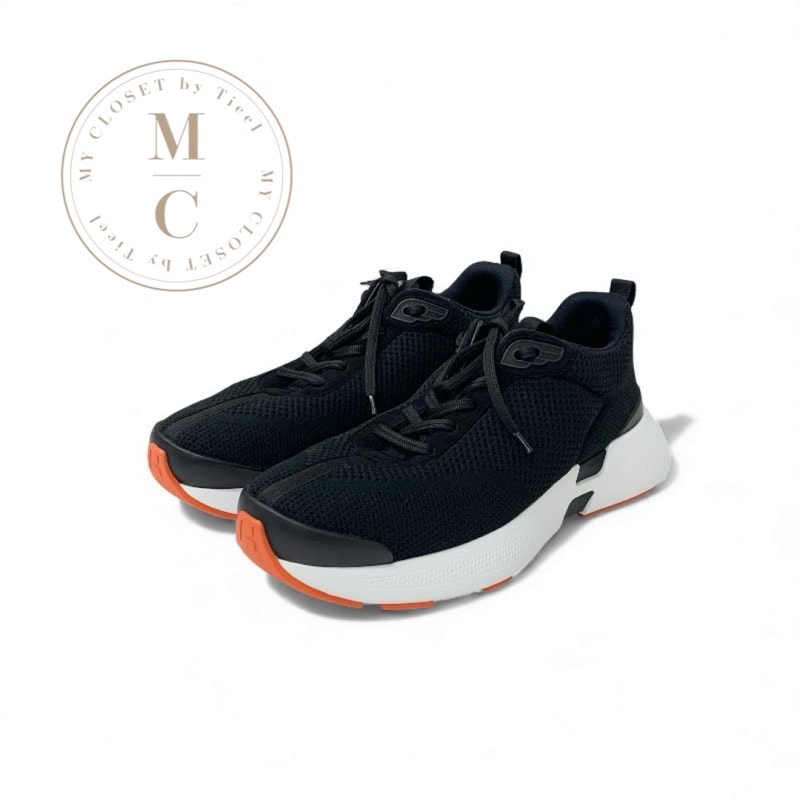 エルメス HERMES ヒーローズ スニーカー 靴 シューズ ファブリック メッシュ ブラック ロゴ メンズ