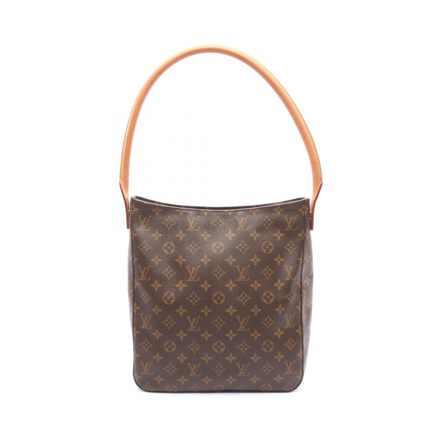 ルイ・ヴィトン LOUIS VUITTON ルーピングGM ショルダーバッグ バッグ PVCコーティングキャンバス レザー モノグラム レディース ブラウン系 M51145 【中古】