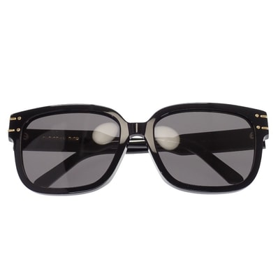 ディオール Dior DiorSignature サングラス NSGTS7FXR_10A0 サングラス アセテート ブラック グレー ゴールド金具 レディース メンズ ユニセックス【中古】【Aランク】