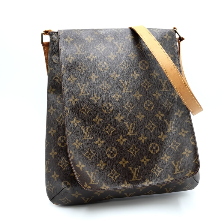 LOUIS VUITTON(ルイ・ヴィトン)ミュゼット ヴィンテージ ショルダーバッグ モノグラム ブラウン PVC レザー フラップ式 斜め掛け レディース メンズ M51256【中古】