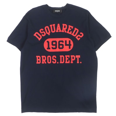 美品 ディースクエアード
半袖Tシャツ ネイビー メンズ L S74GD0759